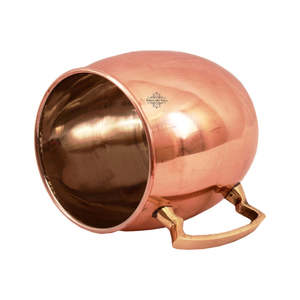 Taza de Cobre y Níquel de 530 ml, Diseño Sencillo con Asa, Vajilla Clásica de Lujo para Bebidas Frías, Variedad de Tamaños Incluyendo 200 ml, 500 ml, 800 ml, 900 ml, Ideal para Fiestas - Product Image 3