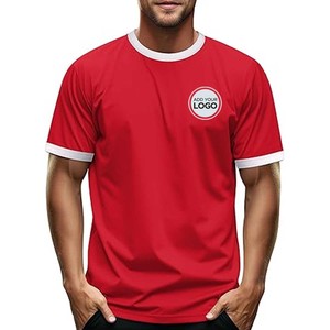 Les hommes conçoivent vos propres t-shirts T-shirt à manches courtes et col rond pour hommes - Product Image 3