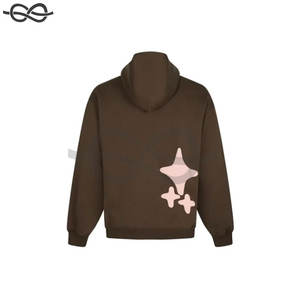 Haute Qualité 500 Gsm Fabricant Logo Personnalisé Haute Qualité 3d Puff Print Pull Unisexe Zip Up Avec Soie Satin Doublé Hoodies - Product Image 2