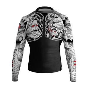 เสื้อ Rash Guard สำหรับผู้ชายและผู้หญิงเสื้อแขนสั้น & ยาวย้อมสีแบบสั่งทำ - Product Image 4