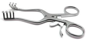 Weitlaner Retractor 5.5 "Blunt 3x4 Prong Instruments chirurgicaux vétérinaires en acier inoxydable Machines - Product Image 4