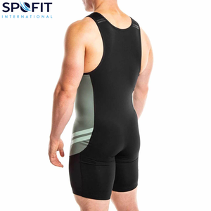 Wholesale Comfortable Men's Wrestling Suits Custom Made Wrestling Singlet Cool Design Wrestling Singlets - Product Image 3