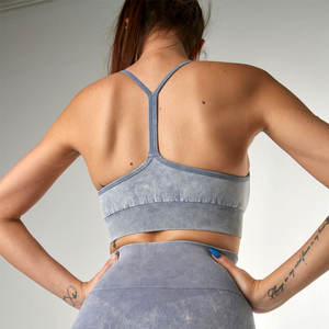 Ensemble de yoga pour femmes en tissu recyclé écologique à séchage rapide, 3 pièces, soutien-gorge de sport, leggings taille haute, haut court - Product Image 3