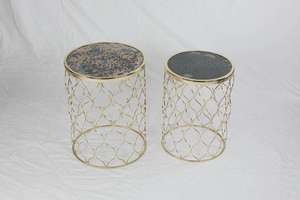 ชุดโต๊ะข้างและโต๊ะกาแฟทำจากไม้ทำรังแบบร่วมสมัยสำหรับห้องนั่งเล่นทำจากอินเดีย - Product Image 6