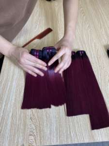 วิกต่อผมมนุษย์เกรด12A ผมตรงจากเวียดนามจัดเรียงตามหนังแท้สี99J - Product Image 6