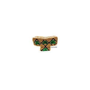 Dernières pinces à cheveux en perles faites à la main pour femmes - Accessoires de cheveux festifs pour la Saint-Patrick avec des motifs de trèfles et de perles de rocaille - Product Image 2