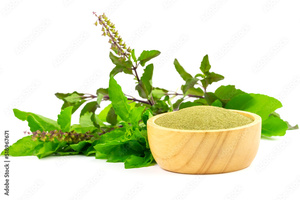 Daun <span class=keywords><strong>Tulsi</strong></span> Premium untuk perawatan rambut 100 Gram Pak, solusi label OEM kustom & pribadi untuk produk perawatan rambut