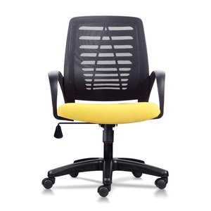 HOM1018-02 Modern Ergonomic Office Chair Swivel Mesh Design Adjustable Headrest Home School Hospital Aluminium Foam Plastic Iron - Product Image 2