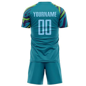Uniforme de football Nom de l'équipe personnalisé Maillot et shorts de football de sport imprimés par sublimation - Product Image 4