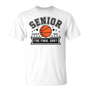 T-shirt promotionnel de basket-ball pour la soirée des seniors 2026 – Collection Équipe de basket-ball senior - Product Image 2