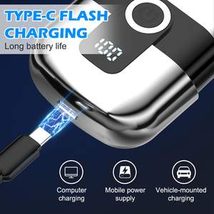 Mini Afeitadora Eléctrica Recargable por USB para Hombre, Silenciosa, Portátil, con Pantalla LCD y Función de Lavado, Ideal para Viajes - Product Image 6