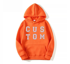 เสื้อลําลองผู้ชายแฟชั่นHoodieออกแบบที่กําหนดเองพัฟพิมพ์เย็บปักถักร้อยHoodieโลโก้ที่กําหนดเองขนาดใหญ่Streetwearผู้ชายHoodies - Product Image 1