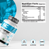 Cápsulas de L-Arginina Nutricore Nitro Pump, Fabricante Líder, para el Rendimiento Muscular y la Resistencia en Adultos, 90 Cápsulas