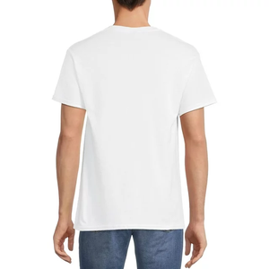 เสื้อยืดคอกลมแขนสั้นสำหรับผู้ชายผ้าฝ้าย100% เข้ารูปลำลองดีไซน์ทันสมัยพิมพ์ลายไซส์มีสไตล์ - Product Image 6