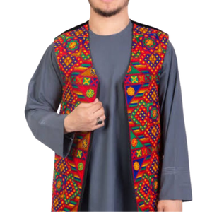 Gilets d'été professionnels OEM pour hommes, style afghane, broderie lourde, style Balochi, respirants, coupe-vent, pour l'Aïd - Product Image 4