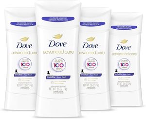 Desodorante antitranspirante en barra Dove Advanced Care Sheer Fresh, paquete de 4, protección contra el olor en las axilas por 72 horas, 2.6 oz - Product Image 3