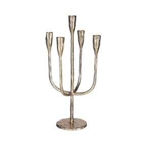 Candelabro Moderno de Metal Dorado de 4 Brazos para Centro de Mesa de Boda, Acabado de Latón de Lujo, Portavelas Cónico, Decoración de Mesa - Product Image 2