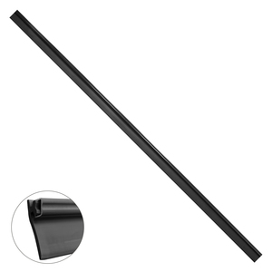 Joint d'étanchéité pour porte de garage Plus, aluminium noir avec caoutchouc haute résistance. 2,5 mètres. - Product Image 1