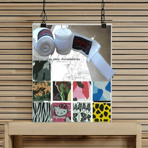 Guante de mano elástico con estampado de camuflaje verde de la selva mexicana, cubierta de mano urbana de PVC con estampado completo - Product Image 1