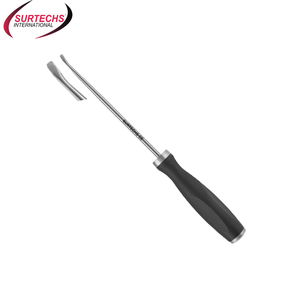 Curetas Ovaladas Manuales Surtechs para Artroscopia de Rodilla con Punta Angulada de 10 Grados, Acero Inoxidable, Certificación CE, 1 Año de Garantía - Product Image 1