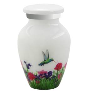 Urnas de recuerdo de aluminio de alta calidad, accesorios funerarios, recuerdo de aluminio con acabado de madera - Product Image 3