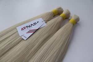 Prix de gros en vrac cheveux couleur personnalisée 100% cheveux vietnamiens vierges de haute qualité de Nasa cheveux génie trame - Product Image 4