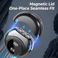 Mini Afeitadora Rotatoria Dual Flotante Magnética con Pantalla LED, Lavable, Recargable por USB, para Viajes, Anti-Pellizcos, Compacta, para Barba