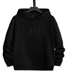 2024 poids lourd 100% coton sweat à capuche d'hiver pour hommes personnalisé 3D Logo en relief 460 GSM vêtements à capuche de haute qualité fabriqués - Product Image 4