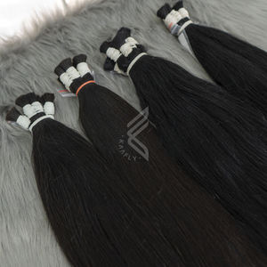 มัดผมดิบเวียดนาม50นิ้วผมต่อสีดำธรรมชาติสำหรับร้านทำผม - Product Image 2