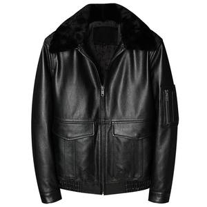 <b>Men's</b> Plus Size Casual Outwear Leather <b>Jacket</b> Padded Thin <b>Velvet</b> Motorcycle Coat with Hooded Collar Canvas Biker Style - Product Image 5