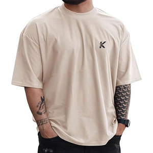 T-shirt surdimensionné pour homme, coupe classique, tendance urbaine, qualité supérieure, 100% coton, séchage rapide, respirant, vêtements de tous les jours - Product Image 1