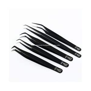 Best Selling Fiber Tip Professional Eyelash Extension Tweezer Never Slip 0.03mm Lashes 75 degree Bend <b>Precision</b> <b>Tool</b> - Product Image 4