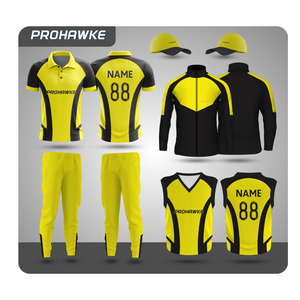 Prohawke Cricket Team Uniform Diseño de Jersey de cricket de manga completa con Jersey y chaqueta de cricket - Product Image 1