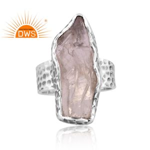 Natural High Quality <b>Green</b> Amethyst Gemstone Sterling Silver Oxidized Antique Ring Jewelry Manufacturers - Product Image 2