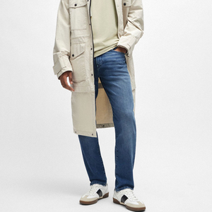 Nouveau Jean Homme Baggy Droit Délavé de Qualité Supérieure, Tendance, Décontracté, Personnalisable, en Denim, Vente en Gros - Product Image 2