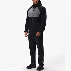 Chándal Cortavientos Impermeable Personalizado para Exteriores, Talla Grande, Transpirable, para Entrenamiento de Invierno, Patrón Sólido - Product Image 2