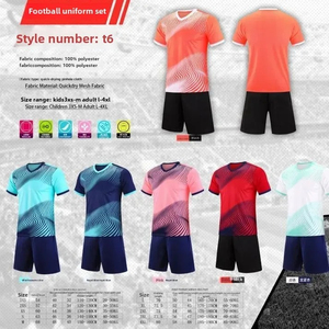 ชุดเสื้อเจอร์ซีย์ผู้ตัดสินฟุตบอลชายเสื้อและเครื่องแบบ100% โพลีเอสเตอร์ป้องกันแบคทีเรียระบายอากาศได้ดีดีไซน์ใหม่ - Product Image 4