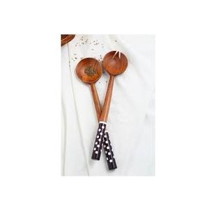 Juego de Cubiertos de Cocina de Estilo Clásico de Madera de Acacia Natural y Resina Ecológica de Lujo, Cubiertos de Alta Calidad para Venta al por Mayor - Product Image 3