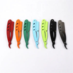 Kit de afeitado desechable biodegradable de paja de trigo para hotel, maquinillas de afeitar rectas para hombre - Product Image 2