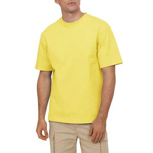 Camisetas para hombre 300G Loose Fit Oversized 100% Cotton Heavyweight O-Neck Printed Ringer Plus Size Camiseta de manga corta para hombres - Product Image 4