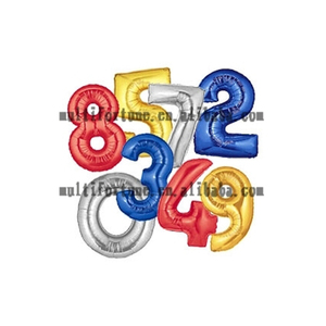 40 inch màu đỏ 5 Số lá Mylar Helium bóng bay đặt lớn màu đỏ 5 Bóng số cho bữa tiệc sinh nhật unisex trang trí - Product Image 6