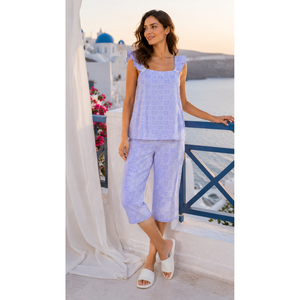 Conjunto Capri de Algodón para Mujer Evolve X Venus - Ropa de Dormir Suave con Estampado de Dibujos Animados, Corte Holgado - Product Image 2