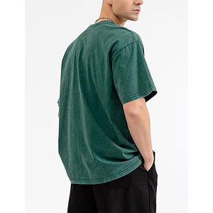 T-shirts de lavage à l'acide en coton à séchage rapide de haute qualité pour hommes - Product Image 6