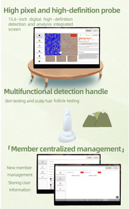 Analizador de Piel, Servicio OEM y ODM en Varios Idiomas, Detector Digital de Cuidado de la Piel, Mini Máquina de Análisis de Piel, Máquina de Belleza - Product Image 4