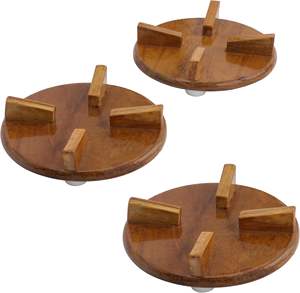 Salvamanteles de madera de primera calidad, soporte para olla caliente, estera de aislamiento térmico, Protector de mesa para cocina, comedor, utensilios de cocina, restaurante, uso decorativo - Product Image 4