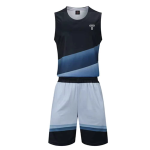 Uniformes de Baloncesto Sublimados Personalizados de Último Diseño, Duraderos, 100% Poliéster, Anti-UV, Manga Corta, 180g, Para Todas las Temporadas, Precio Económico - Product Image 1