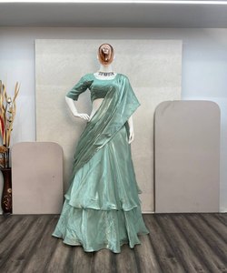 Georgette brodée Lehenga Choli Designer Party Wear - Product Image 2