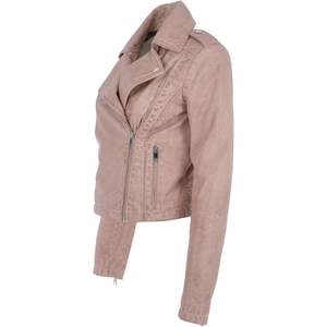 Blousons en cuir tendance pour femme, personnalisés, automne-hiver, unis, imperméables, col rabattable, manches longues, respirants - Product Image 4