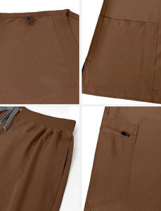 Uniforme de enfermera para mujer, conjunto de algodón, pantalones para correr, ropa médica, ropa de Hospital transpirable con etiqueta privada - Product Image 4