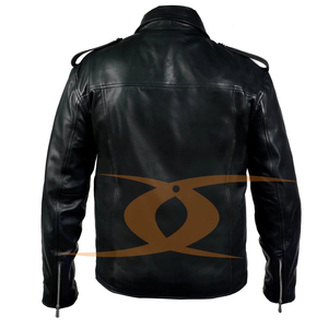Veste de moto en cuir élégante pour homme, best-seller - Imperméable et respirante, couleurs personnalisées disponibles, qualité et service inclus - Product Image 3